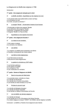 La seigneurie du Breffe