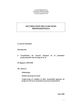 Sécurisation des parcours professionnels