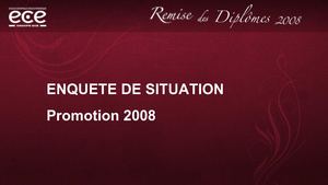 Enquête de situation des diplômés 2008