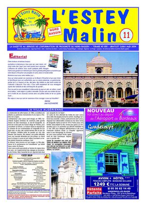 L'ESTEY MALIN N°11 - Juillet, août 2004