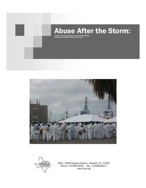 Abuse After the Storm: A Report on Hurricane Ike Recovery & Worker Exploitation