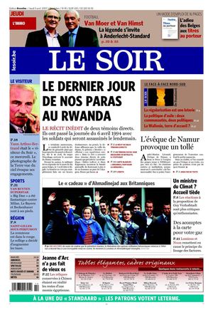 Le dernier jour de nos paras au Rwanda / Emmanuel Ruzigana se rétracte - Le Soir - C.Braeckman
