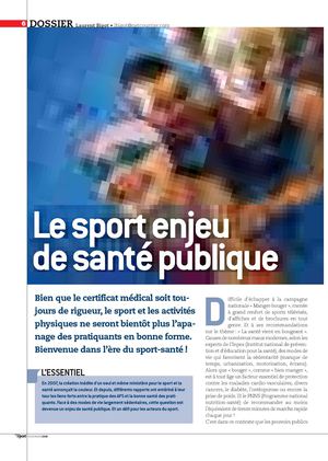 Le sport enjeu de sante publique
