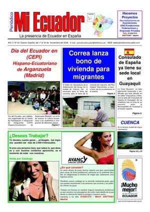 Periodico Mi Ecuador Edición Noviembre 2008