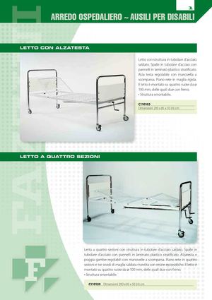 Categoria 01 - ARREDO OSPEDALIERO - AUSILI PER DISABILI