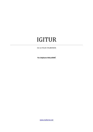 Igitur