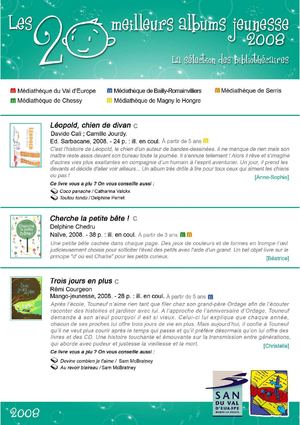 Les 20 meilleurs albums jeunesse 2008