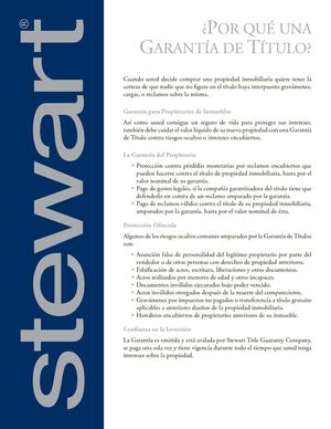 Stewart Title - Garantia de Titulo Servicio Escrow Republica Dominicana