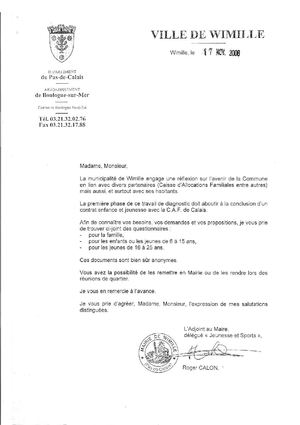 Questionnaire municipal politique jeunesse