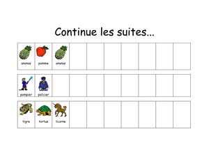 Continue les suites