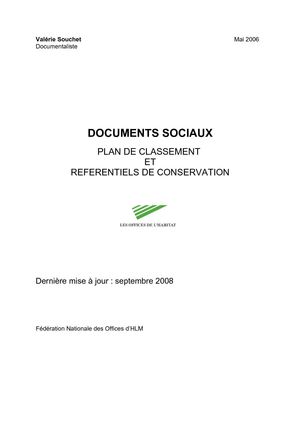 Référentiel de conservation documents sociaux