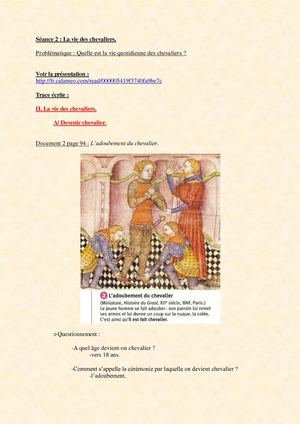 5ème - La société médiévale - cours - II.A.