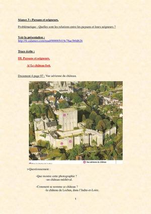 5ème - La société médiévale - cours - III.A.