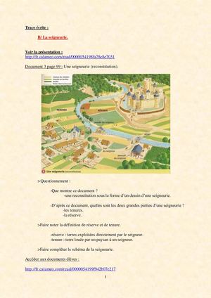 5ème - La société médiévale - cours - III.B.