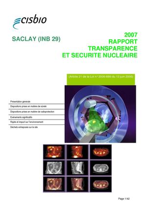 Rapport transparence et sécurité nucléraire 2007 - Saclay (INB 29) IBA CISBIO