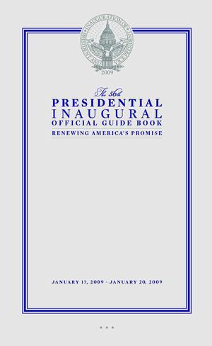 Obama Inaugural Guidebook