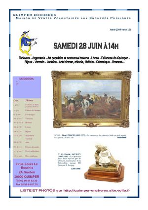 CATALOGUE DE VENTE
