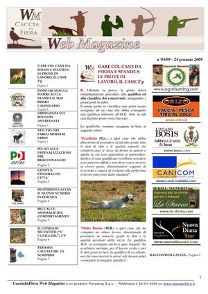 CacciaInFiera Web Magazine  23 gennaio 2009