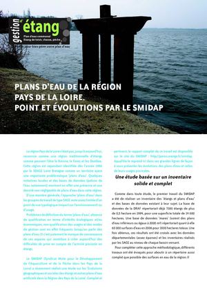 Article étangs pays de la Loire