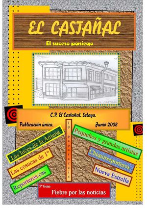 Revista escolar del Colegio Público de Infantil y Primaria "El Castañal" de Selaya