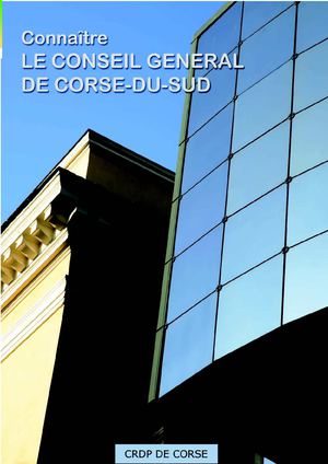 Connaître LE CONSEIL GENERAL DE CORSE-DU-SUD