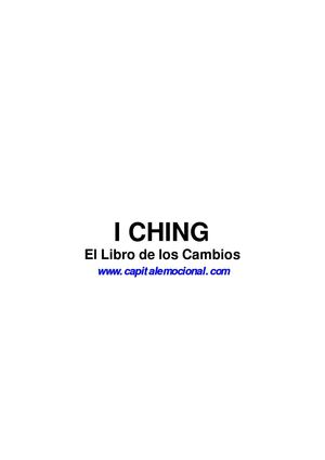 I Ching-El libro de los cambios