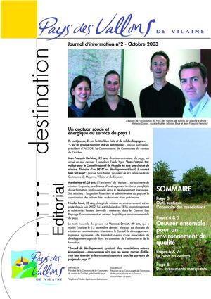 Destination Pays des vallons de Vilaine n°2 (octobre 2003)