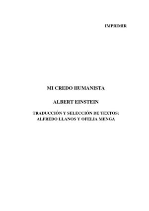 Mi Credo Humanista