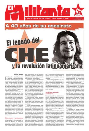 A 40 años de su asesinato. El legado del CHE. Corriente Marxista Internacional