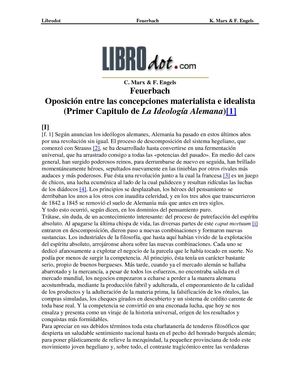 Marx, Carlos & Engels, F. - Feuerbach