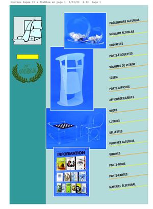 Meuble altuglas PVC cristal