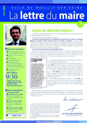 Lettre du Maire n°9