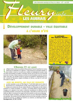 La Lettre d'information n°57 - avril 2009
