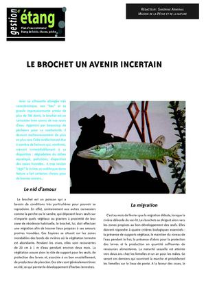 Le brochet et sa reproduction