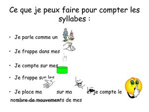 Compter les syllabes