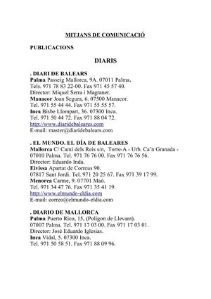 MITJANS COMUNICACIÓ