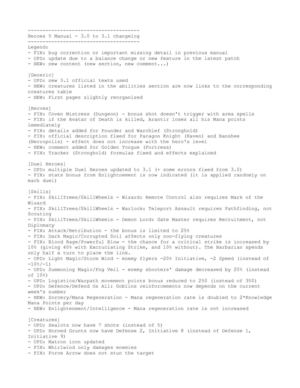 Heroes 5 Manual - 3.0 to 3.1 changelog