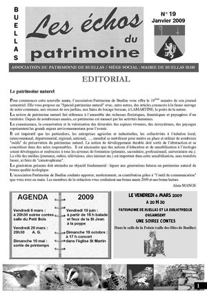 échos du patrimoine n°19