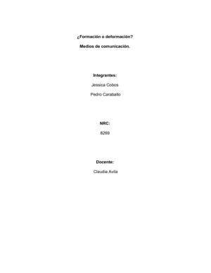 ¿Formación o deformación? Medios de comunicación
