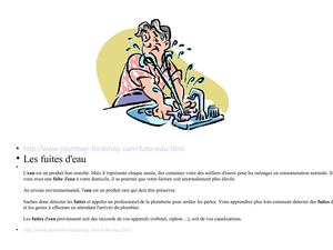Astuces de plombier : Fuite d'eau de robinet, Fuite d'eau de WC, Fuite d'eau de canalisations