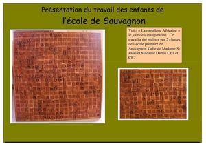 "Mosaïque Africaine "Ecole de sauvagnon