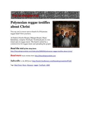 theundergroundsite.com_Polynesian reggae testifies about Christ