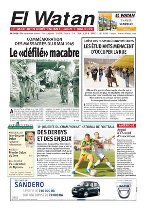 El Watan [La Patrie] du 07/05/'09