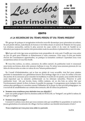 échos du patrimoine n°5