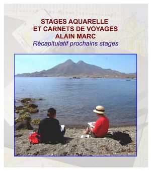 Stages aquarelle et carnets de voyages Alain MARC