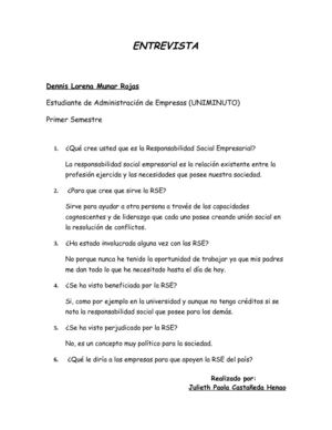 Entrevista (escrita)