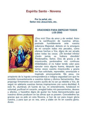 Novena al Espíritu Santo