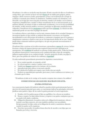 MALTRATO INFANTIL