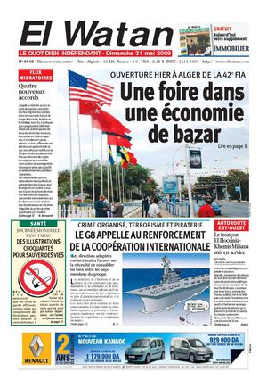 El Watan [La Patrie] du 31/05/'09