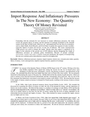 Finance | The Quantity Theory of Money Revisited